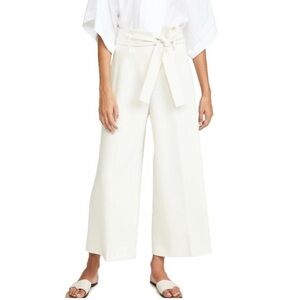 Theory Women’s Crème Belt Crop Pant